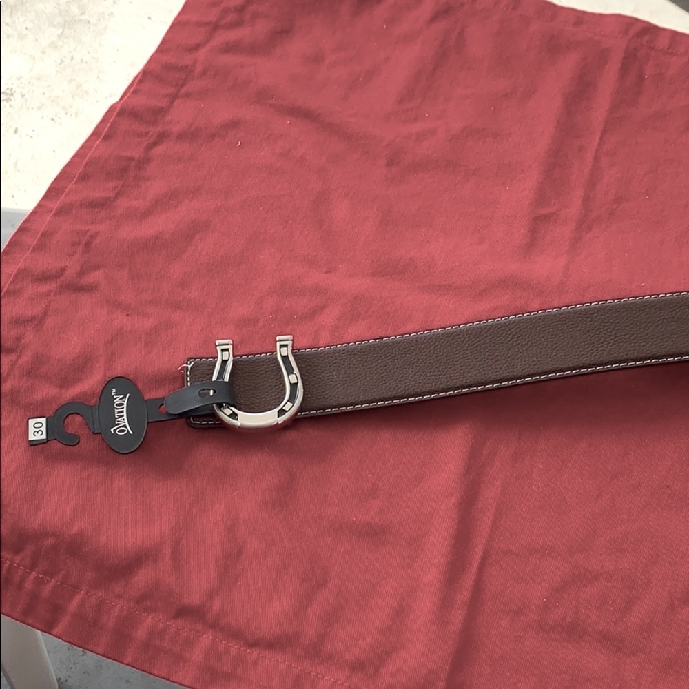 Ovation Horseshoe Belts Brown Assorted Sizes NWT